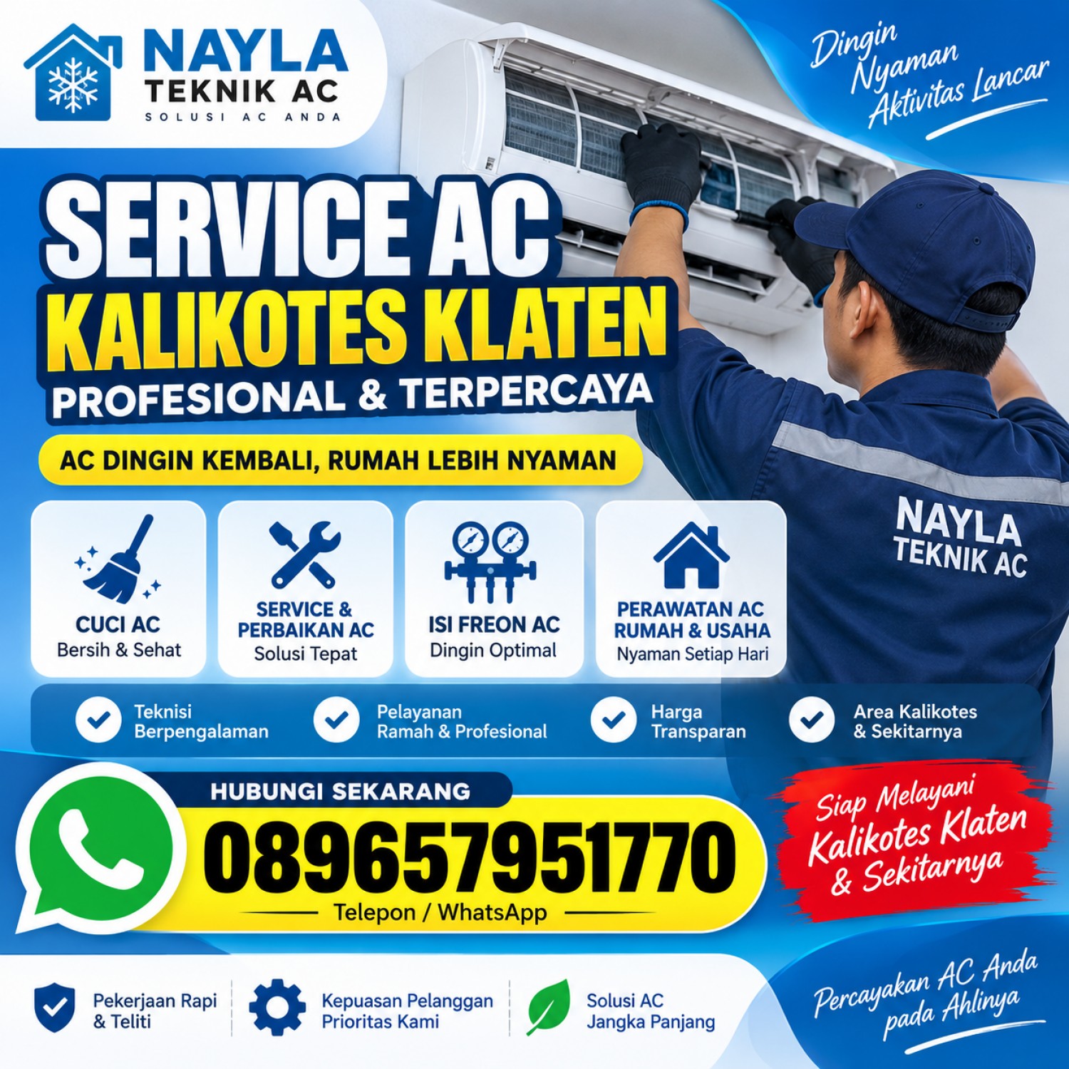 Service AC Kalikotes Klaten