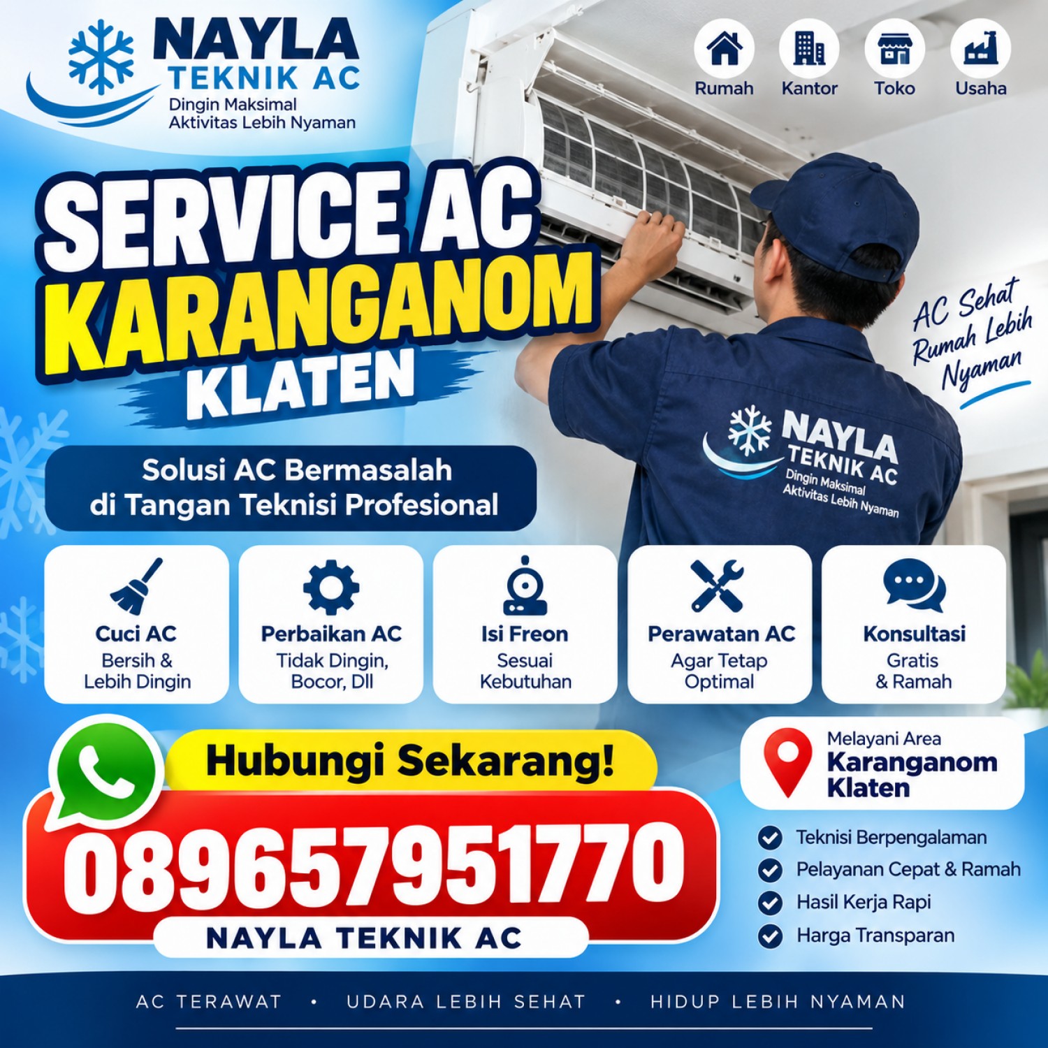 Service AC Karanganom Klaten