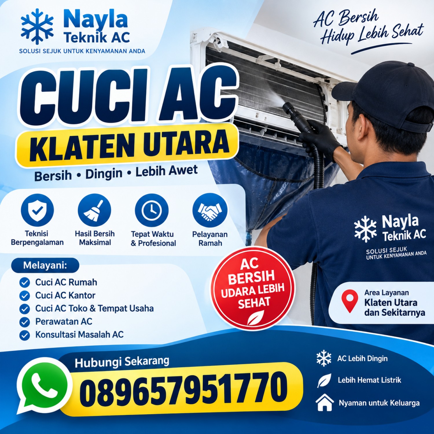 Cuci AC Klaten Utara