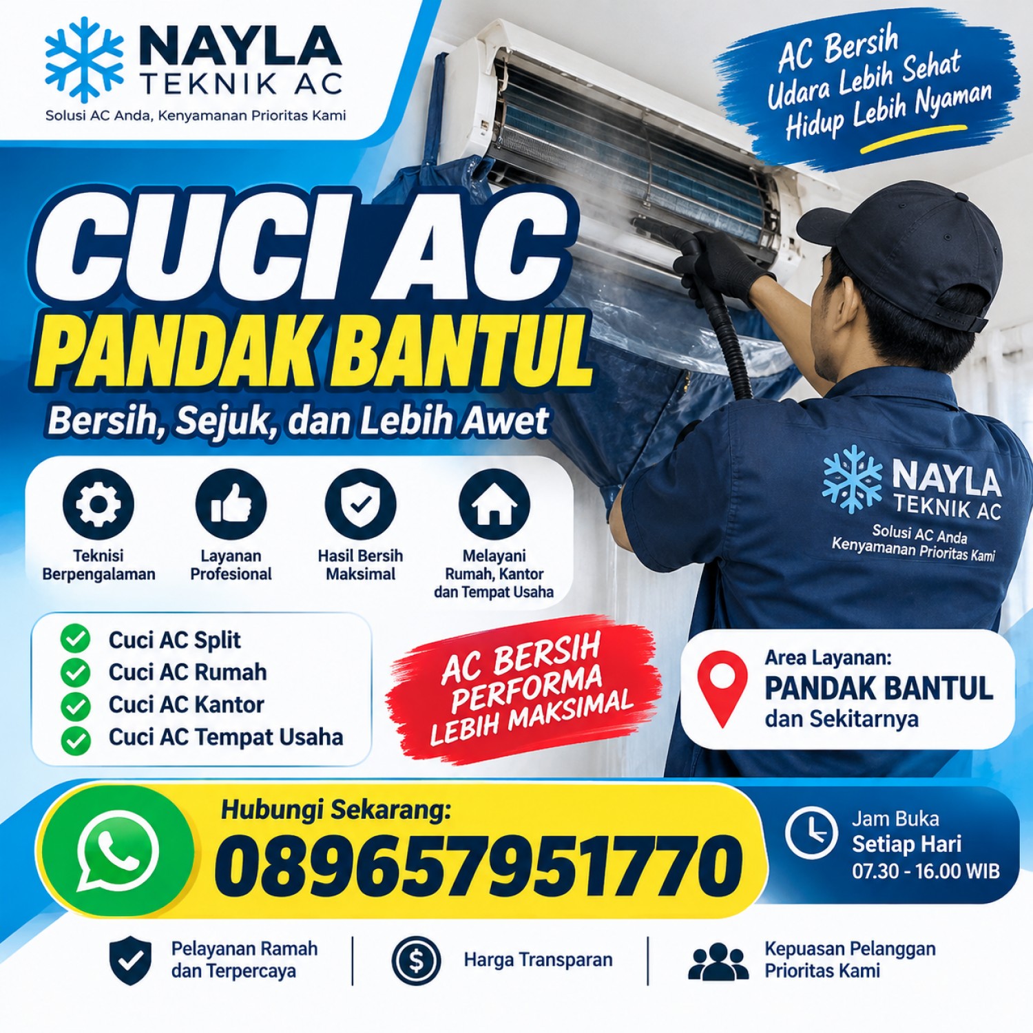 Cuci AC Pandak Bantul