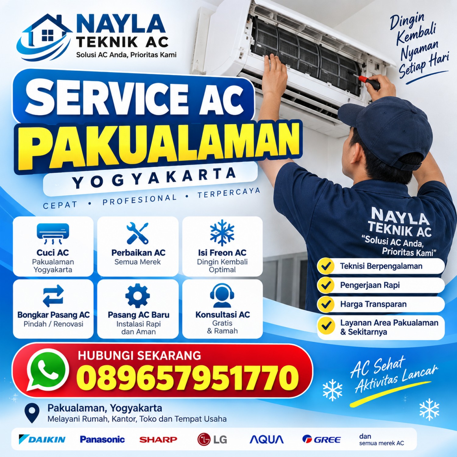Service AC Pakualaman Yogyakarta