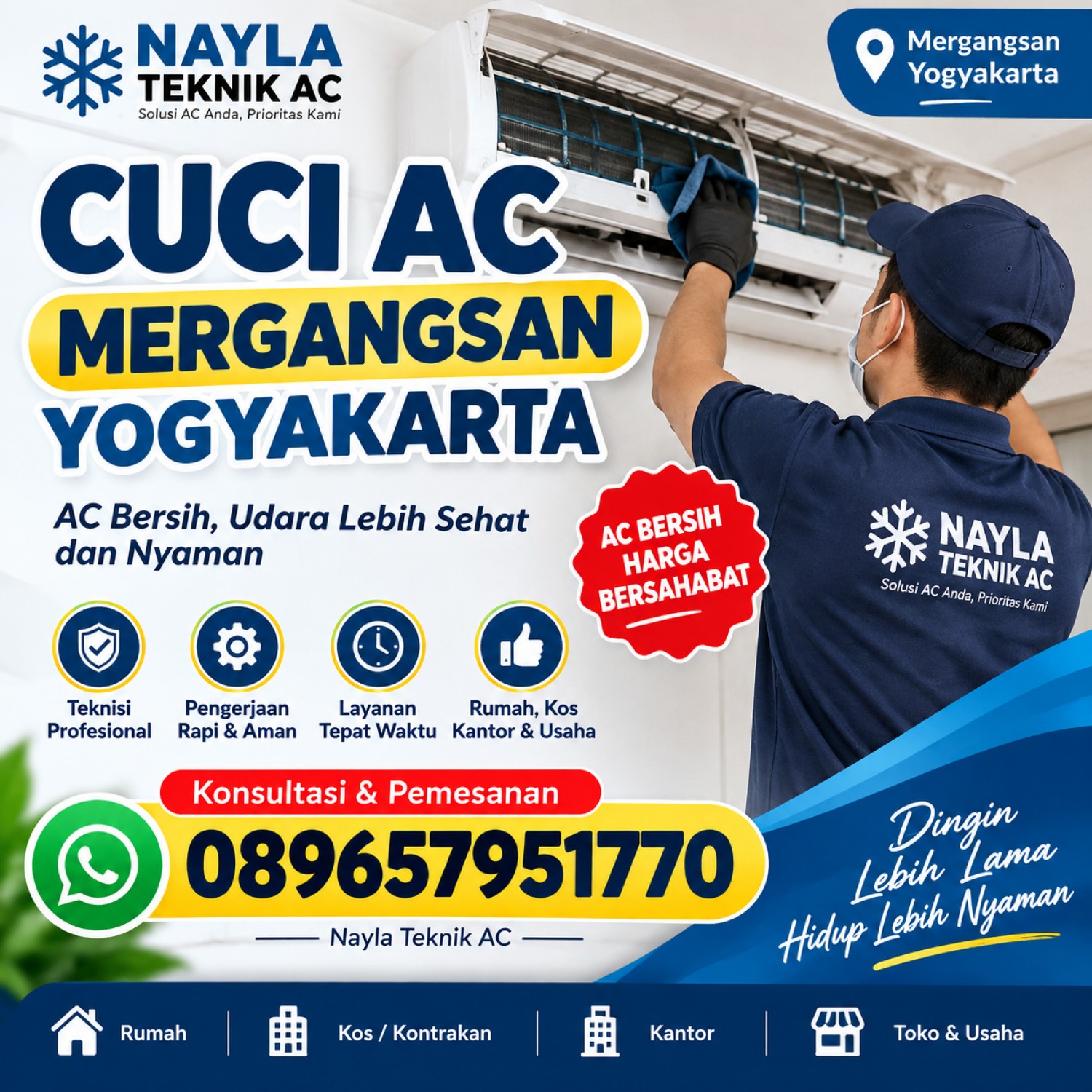 Cuci AC Mergangsan Yogyakarta