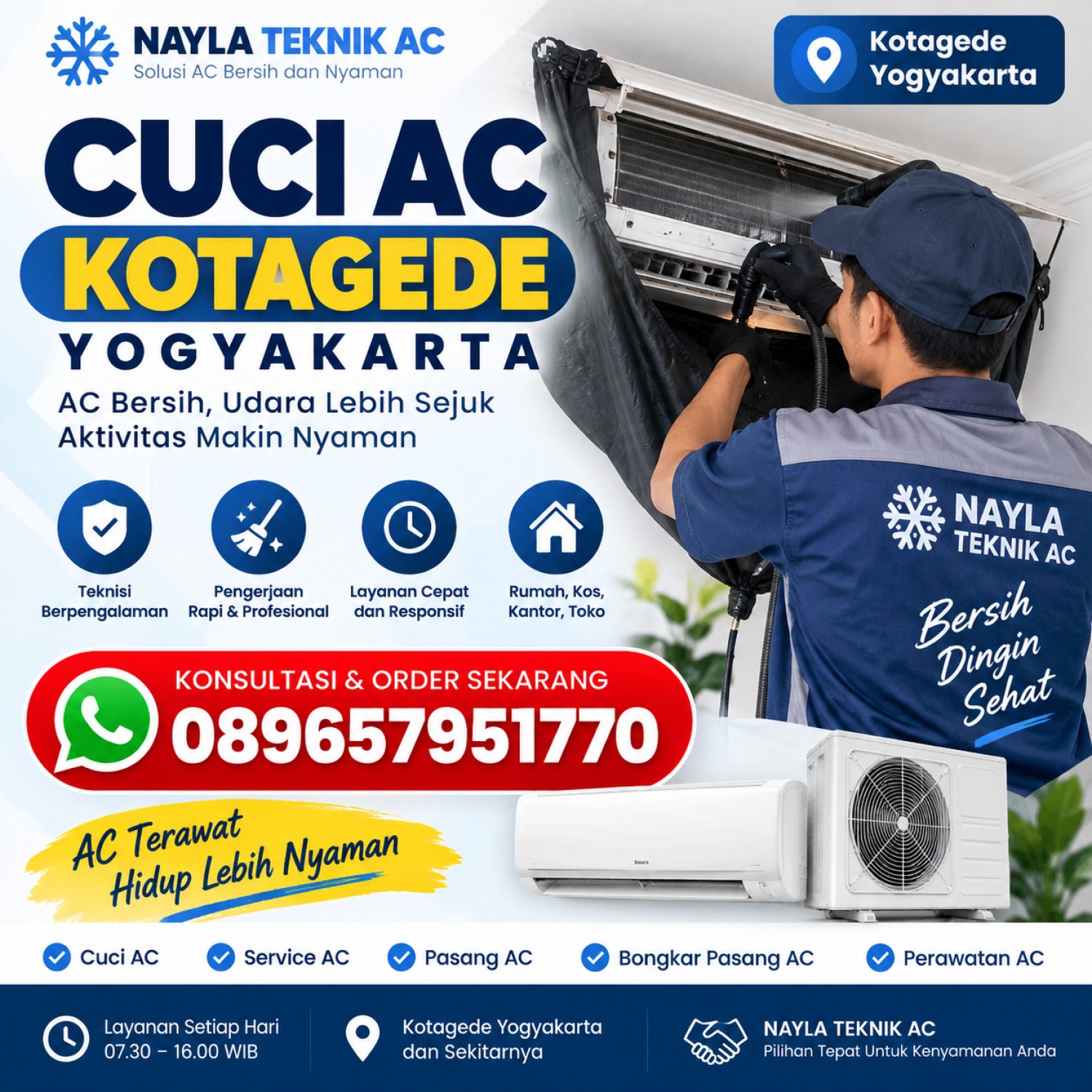 Cuci AC Kotagede Yogyakarta