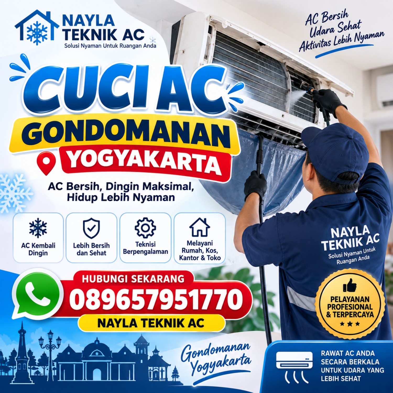 Cuci AC Gondomanan Yogyakarta