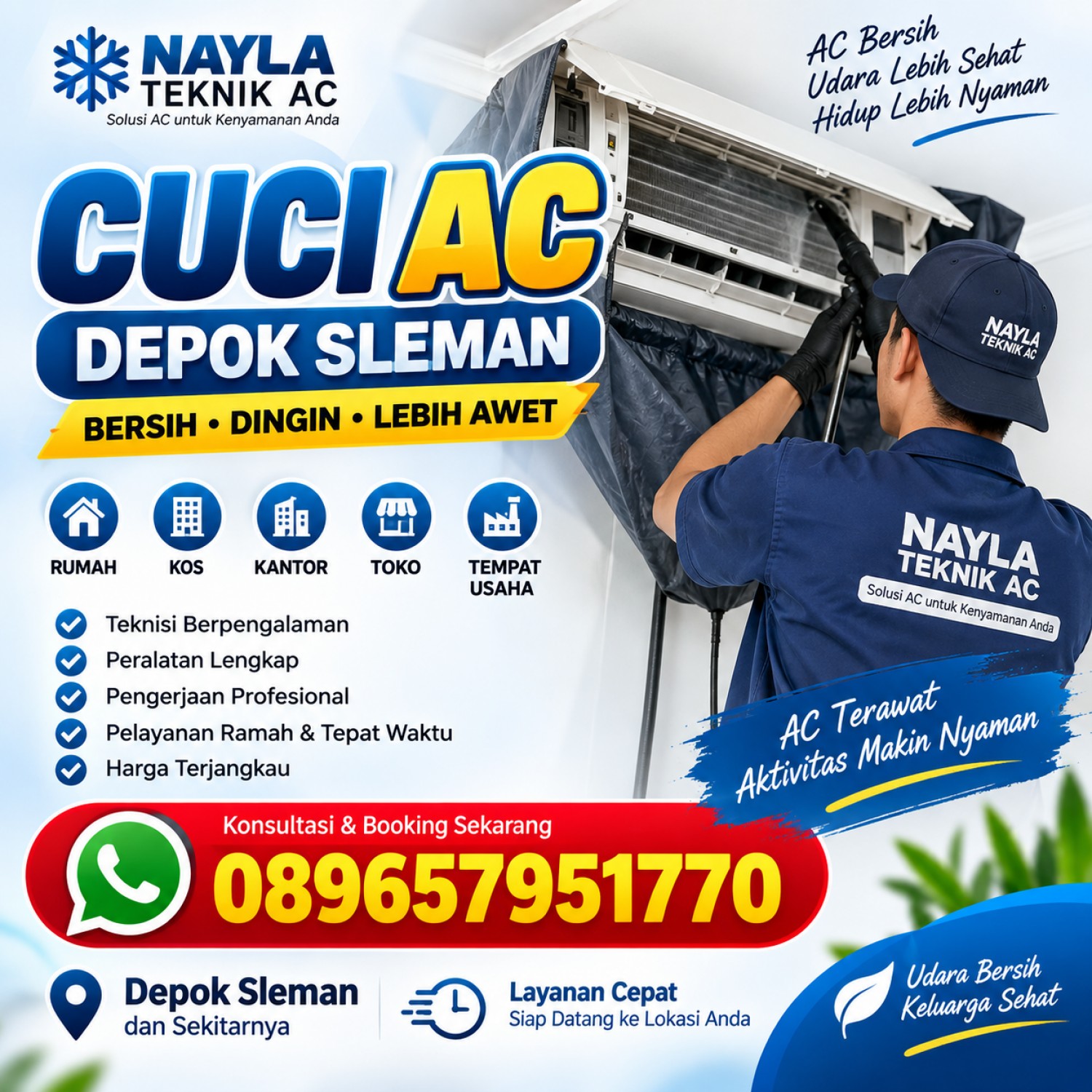 Cuci AC Depok Sleman
