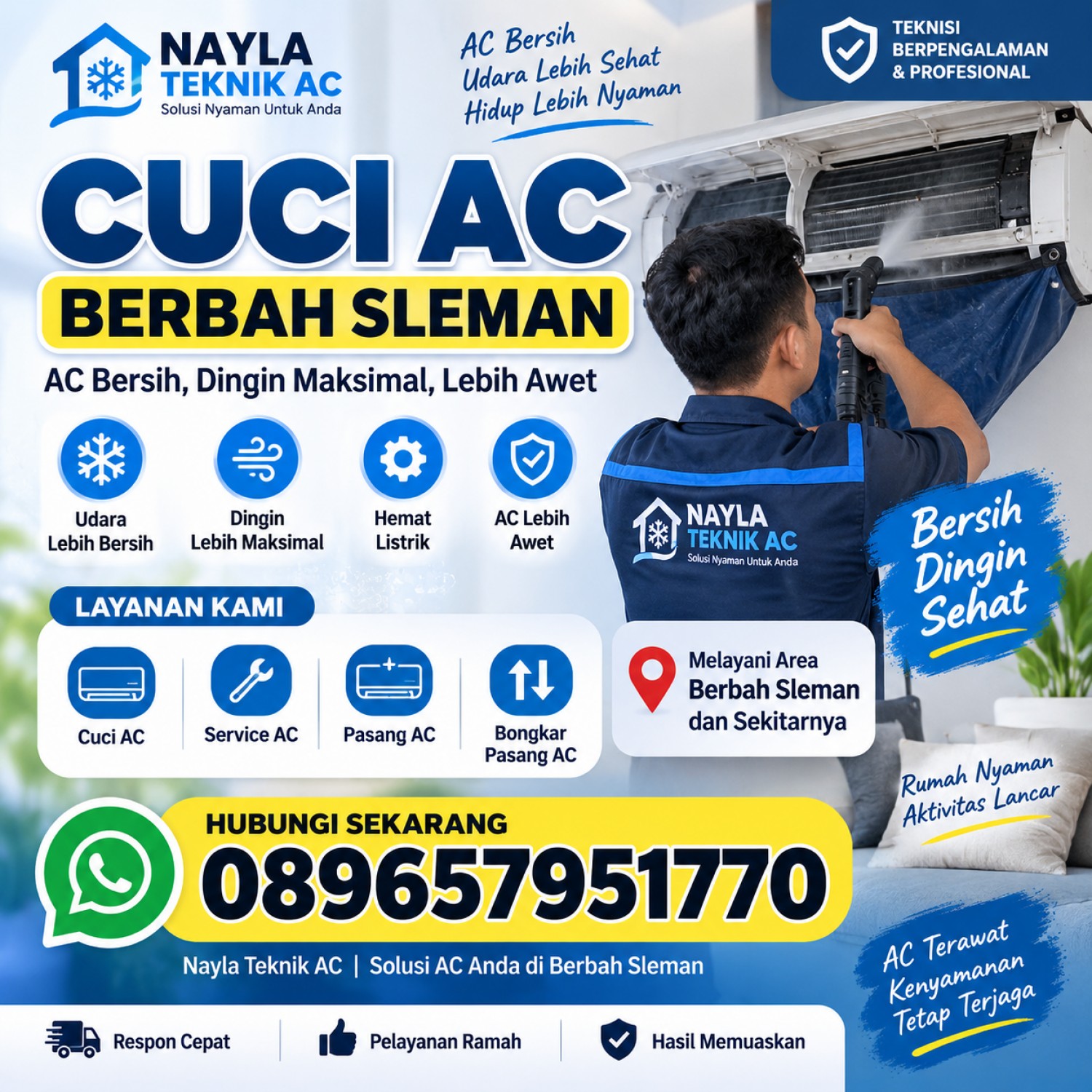 Cuci AC Berbah Sleman