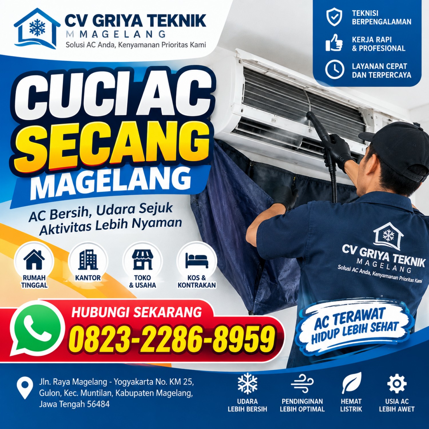 Cuci AC Secang Magelang