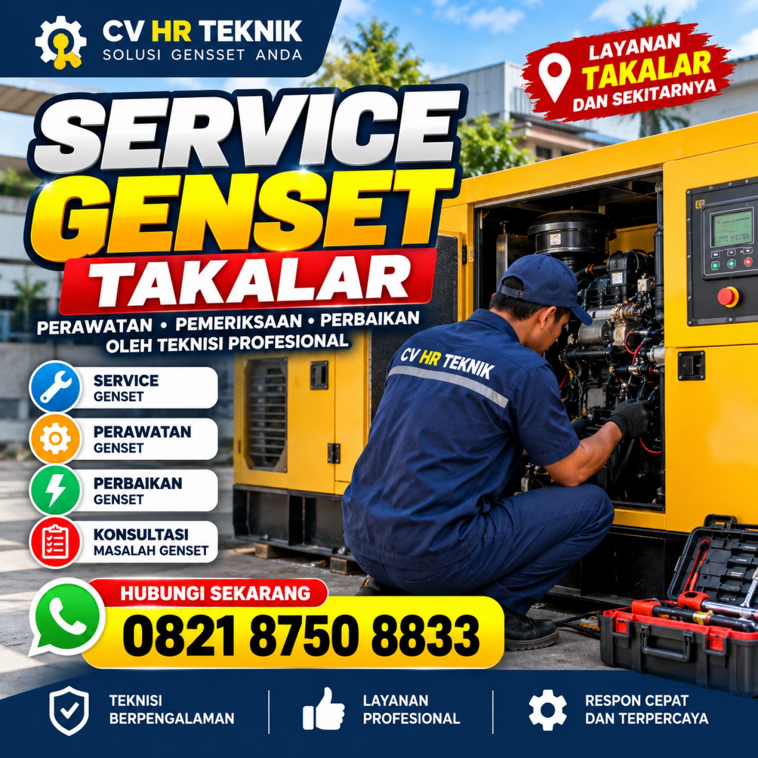 Service Genset Takalar