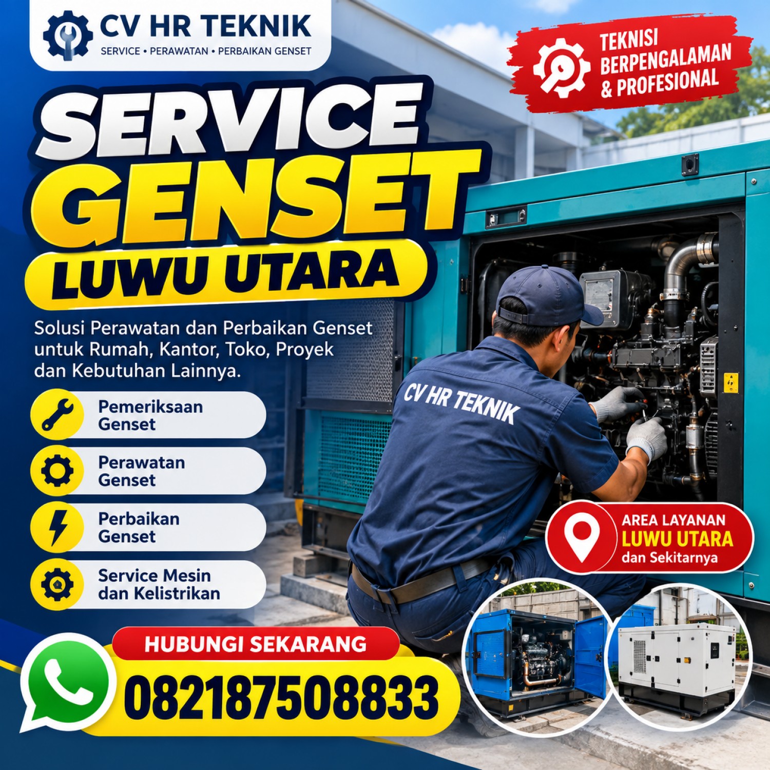 Service Genset Luwu Utara