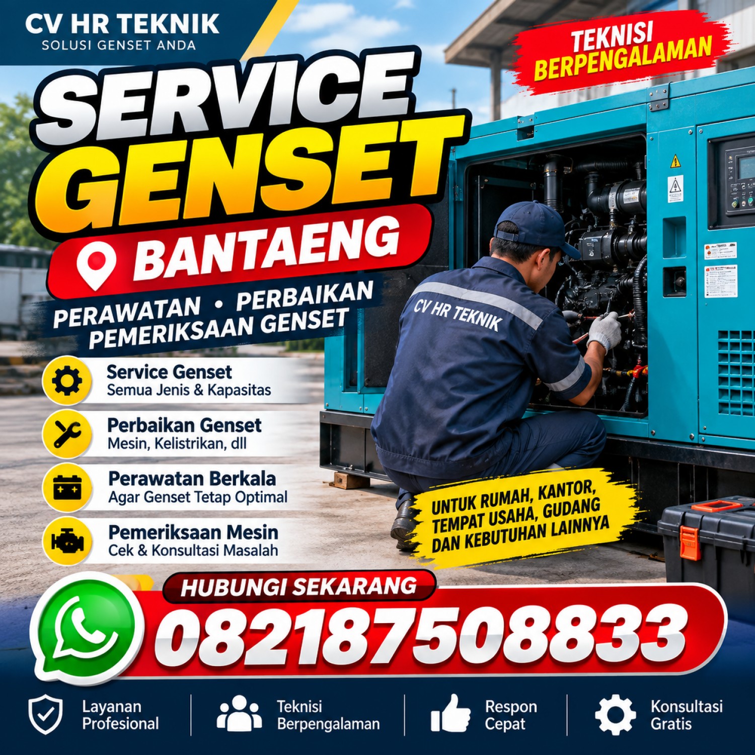 Service Genset Bantaeng