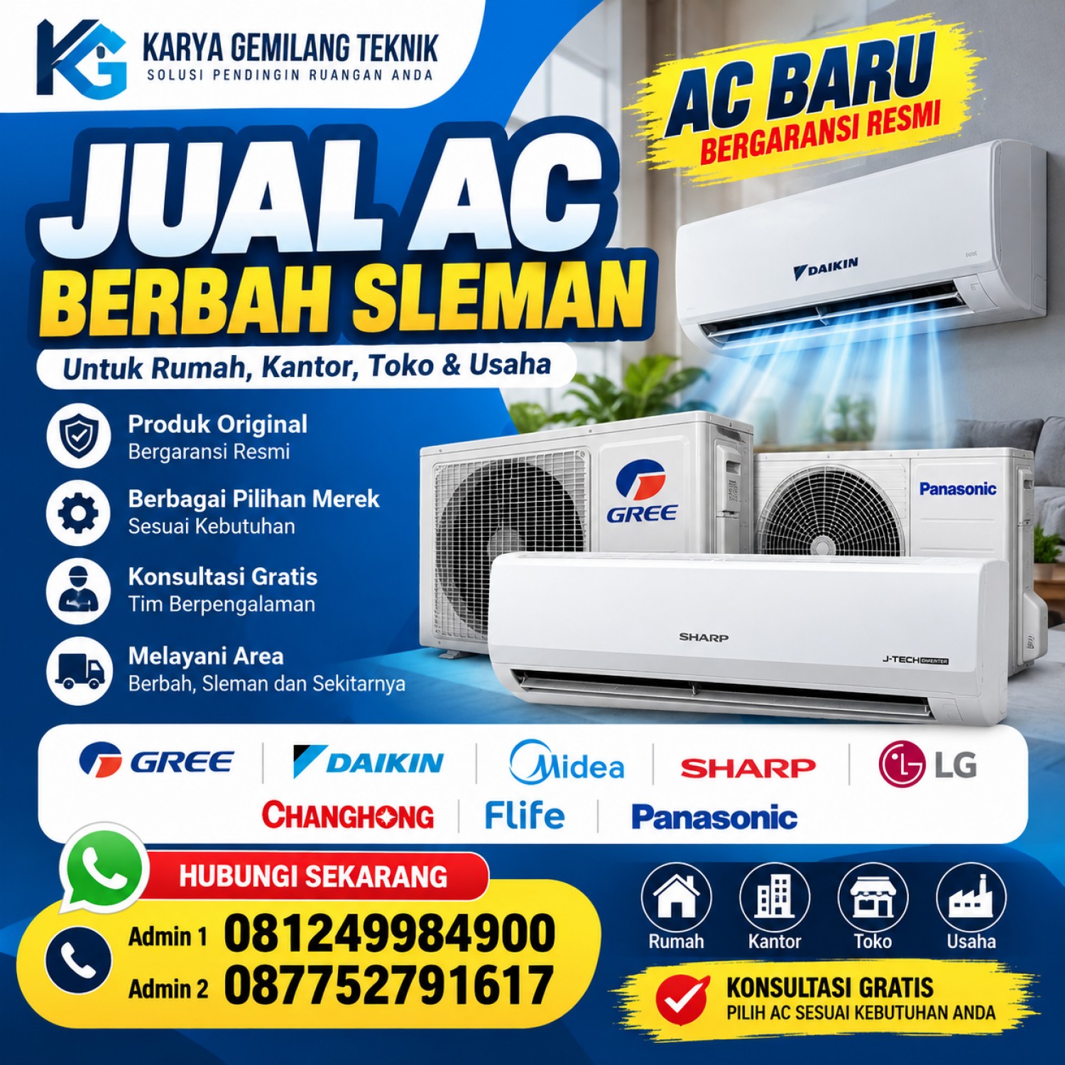 Jual AC Berbah Sleman