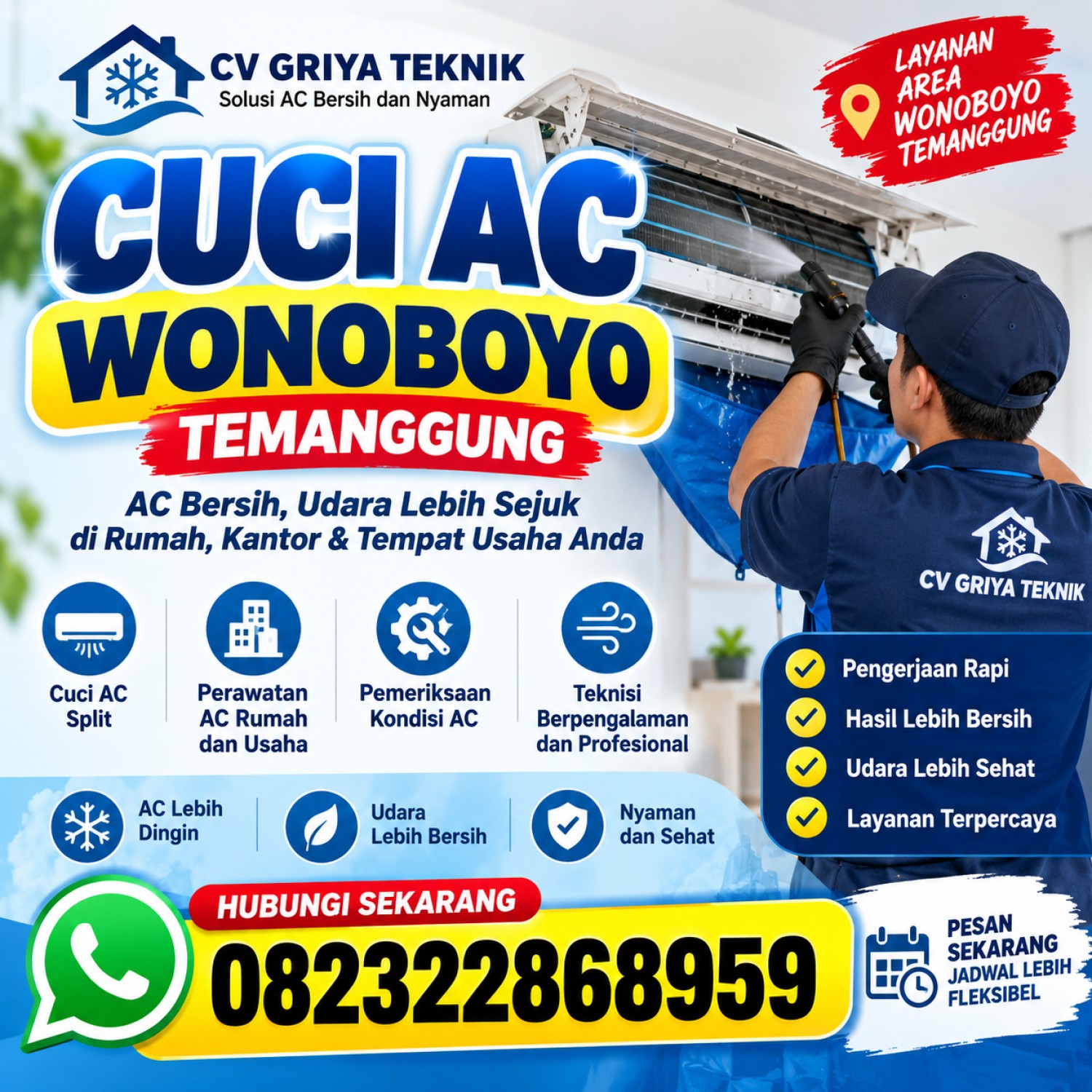 Cuci AC Wonoboyo Temanggung