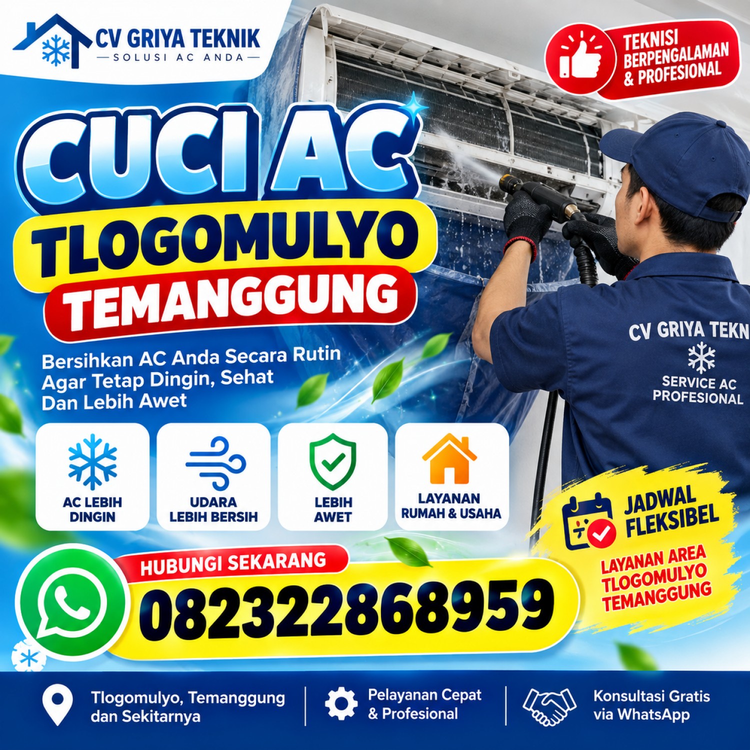 Cuci AC Tlogomulyo Temanggung