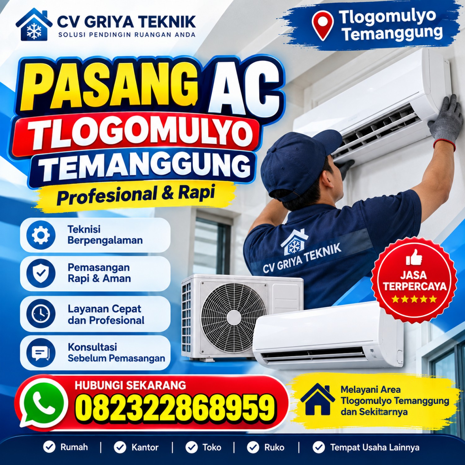 Pasang AC Tlogomulyo Temanggung