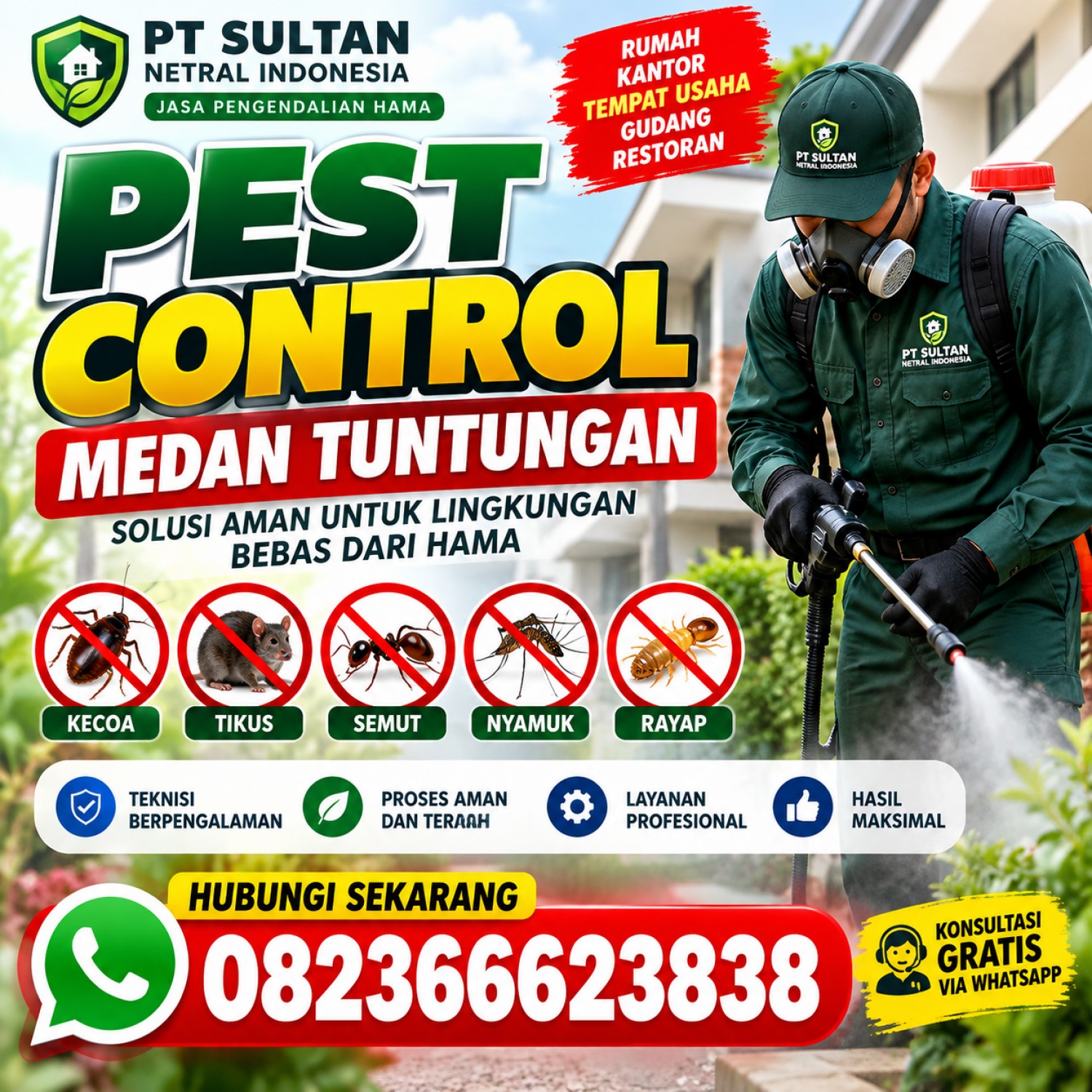 Pest Control Medan Tuntungan