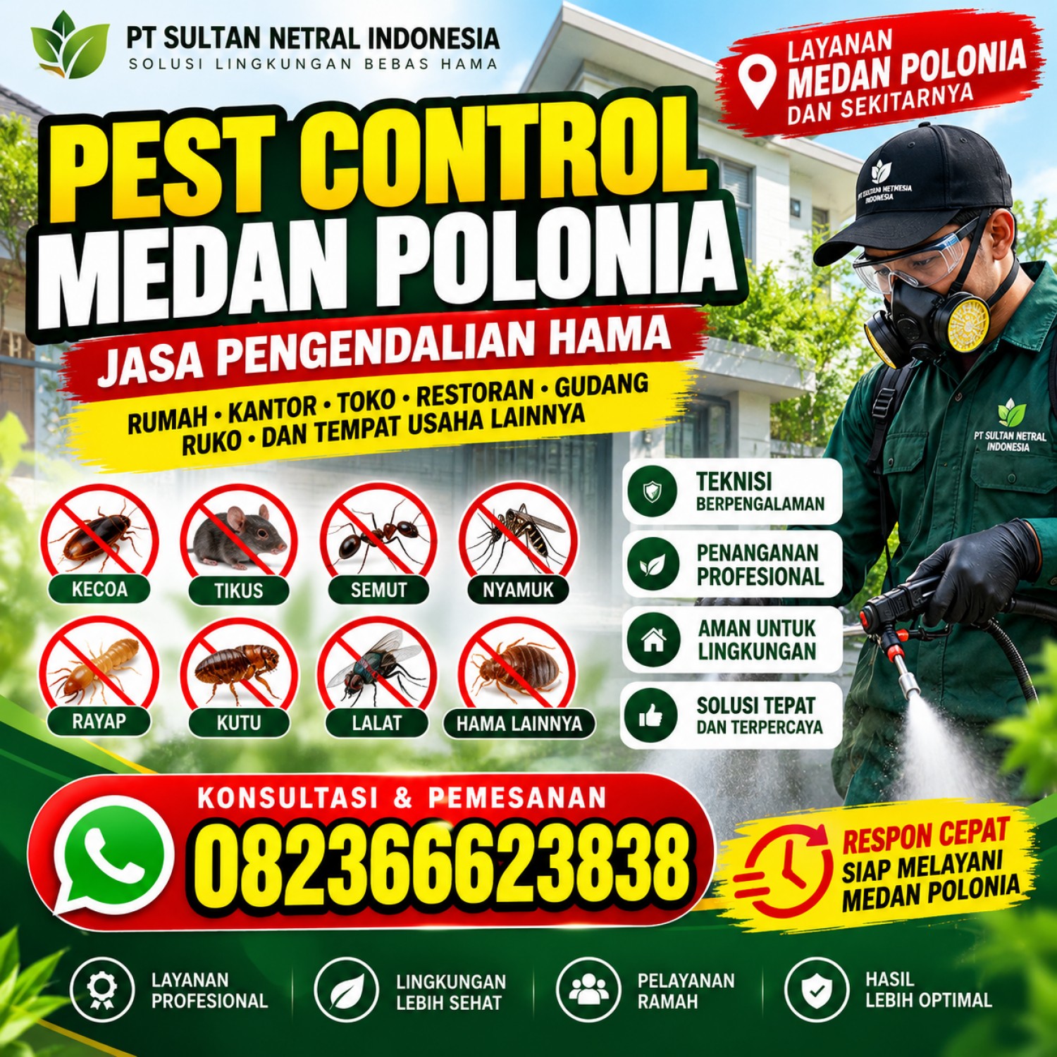 Pest Control Medan Polonia