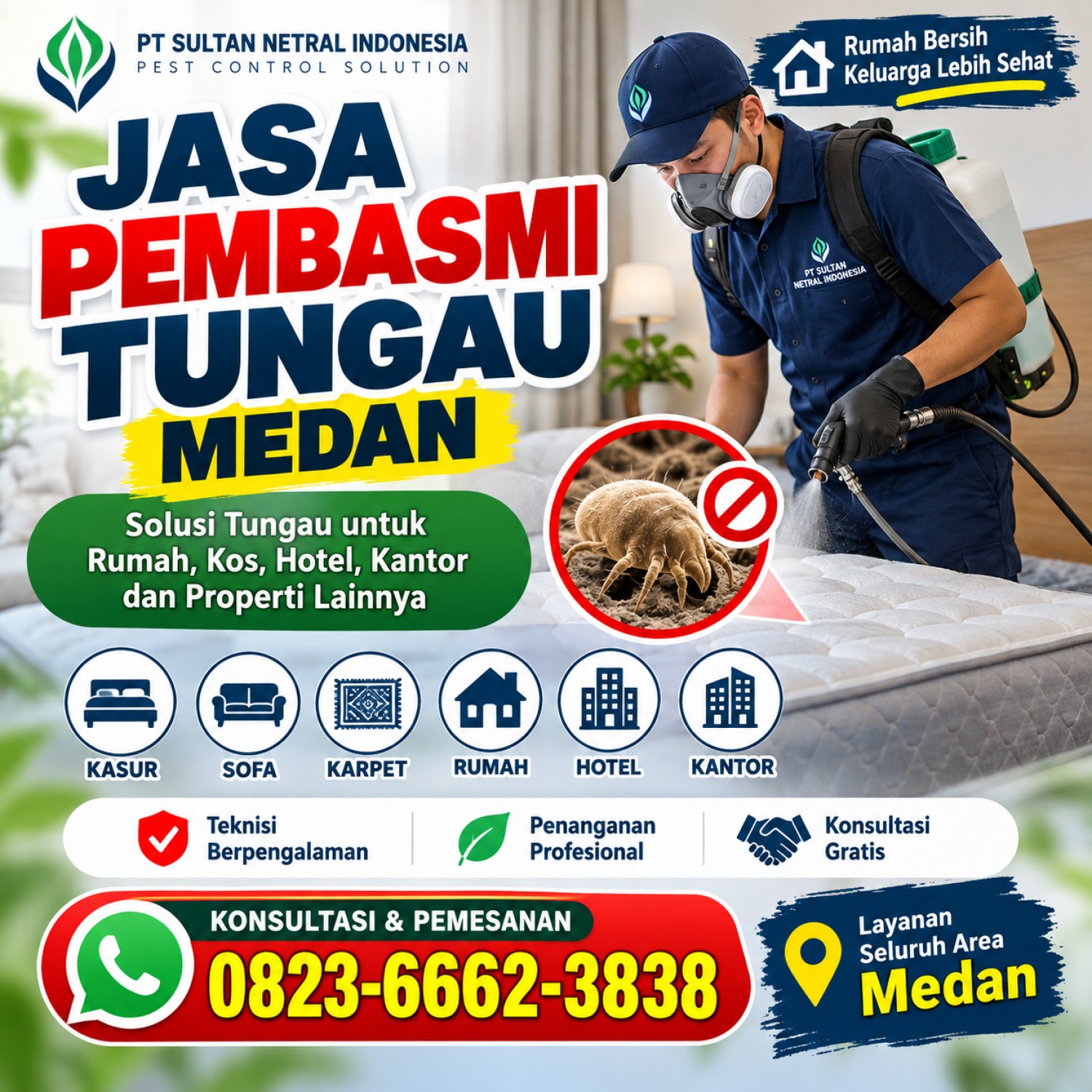 Jasa Pembasmi Tungau Medan