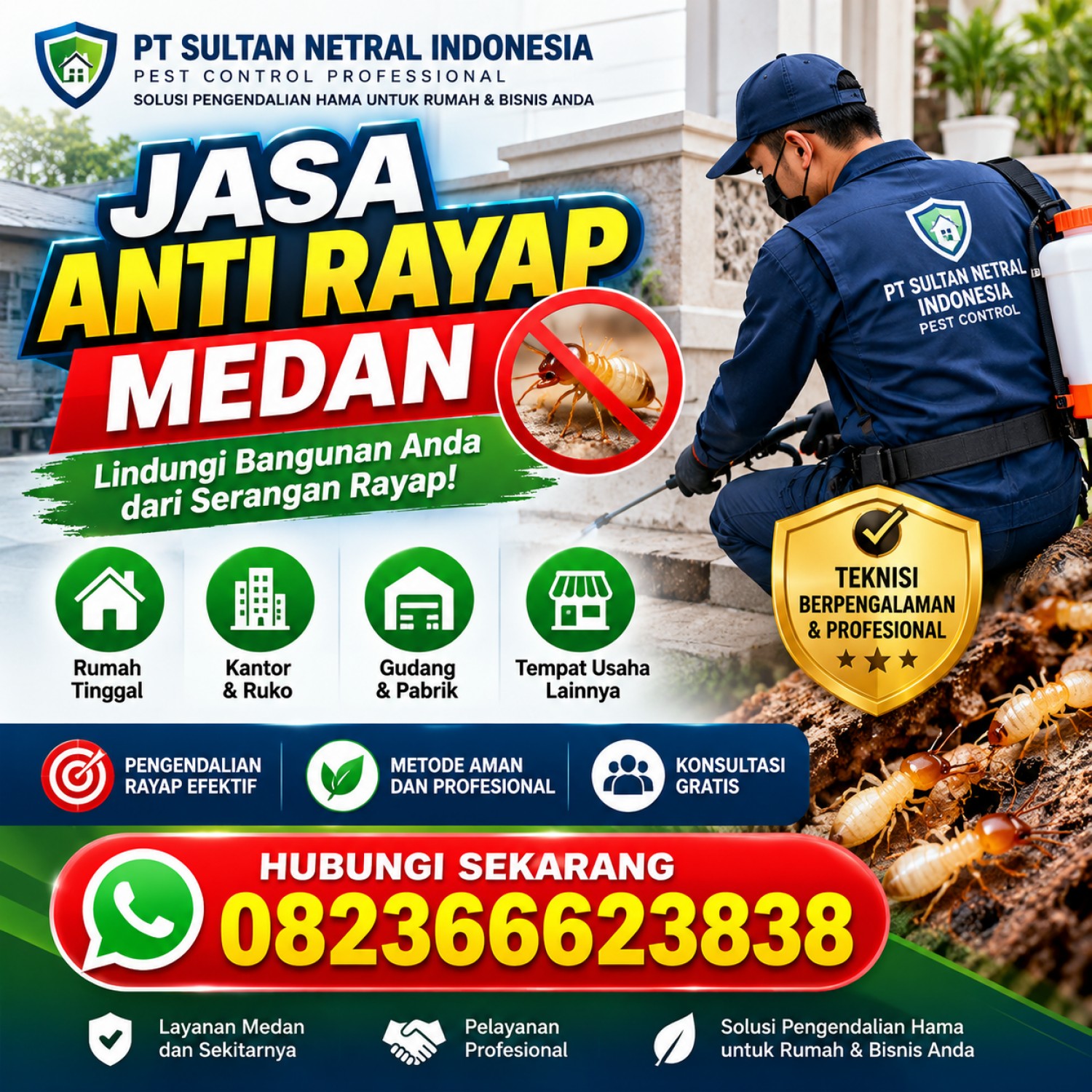 Jasa Anti Rayap Medan