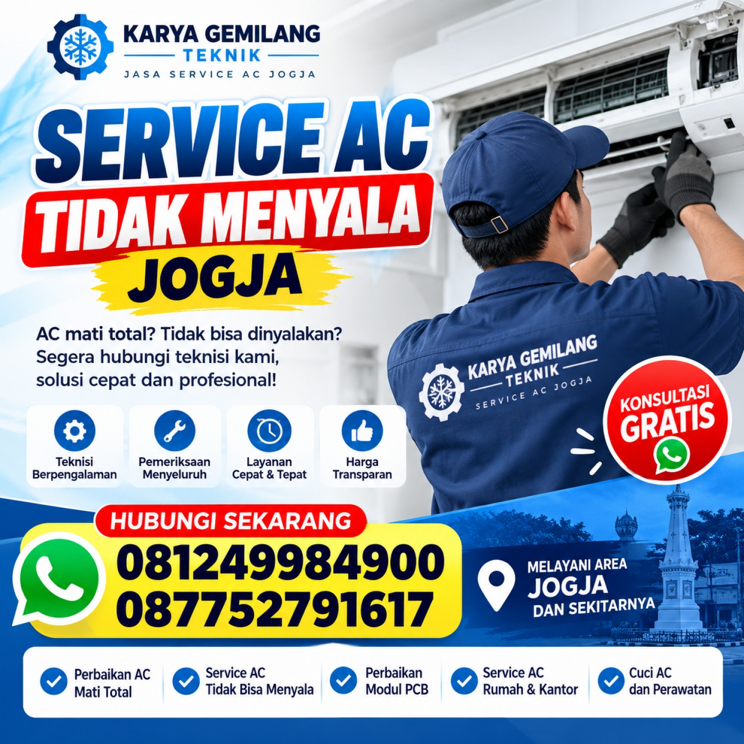 Service AC Tidak Menyala Jogja