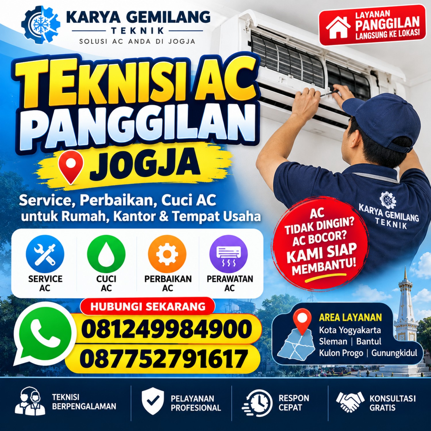 Teknisi AC Panggilan Jogja