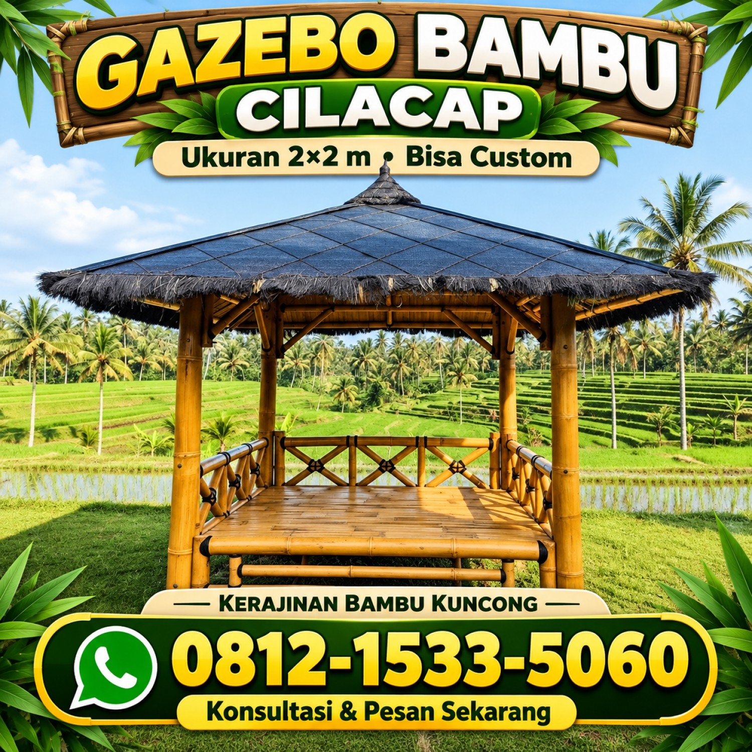 Gazebo Bambu Cilacap