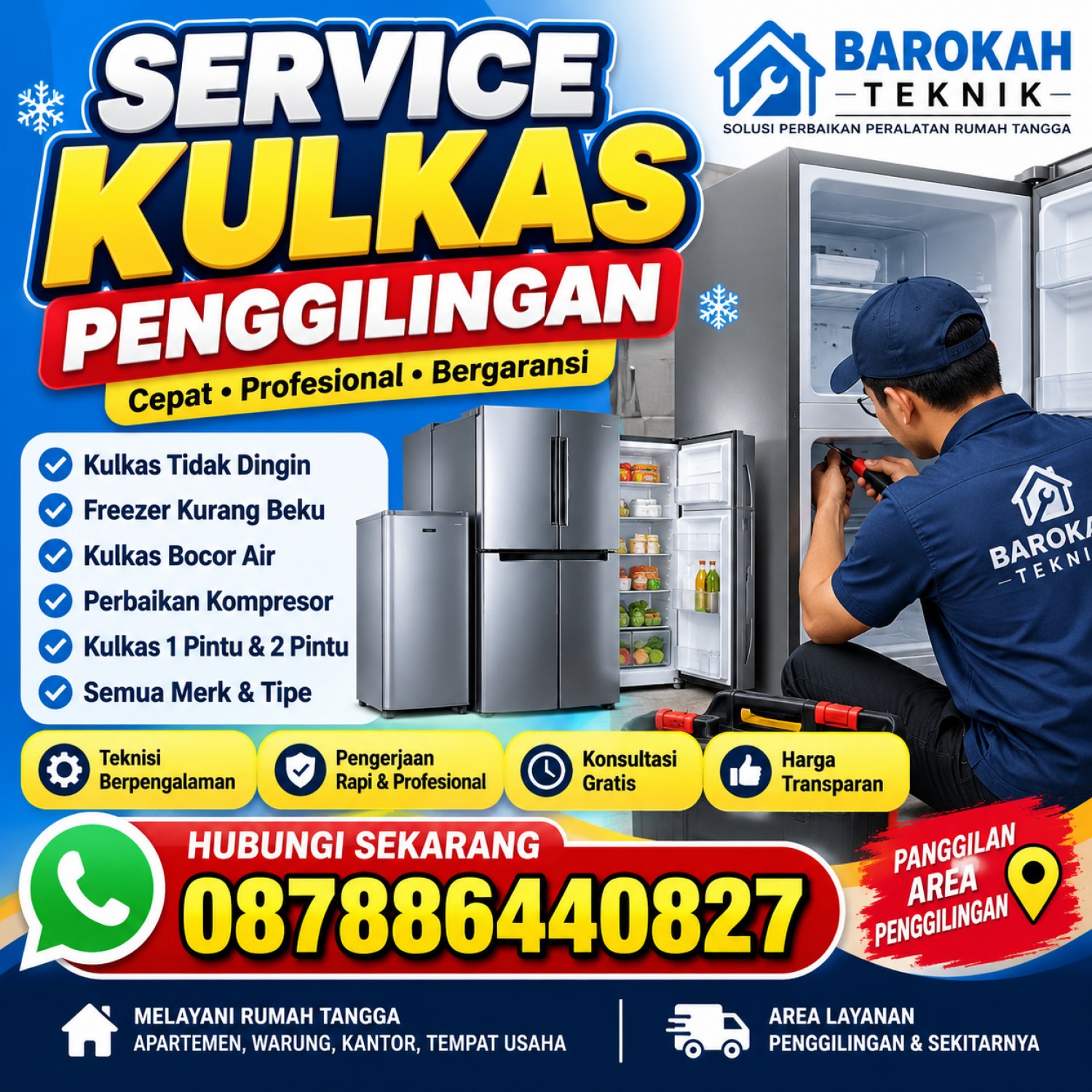 Service Kulkas Penggilingan