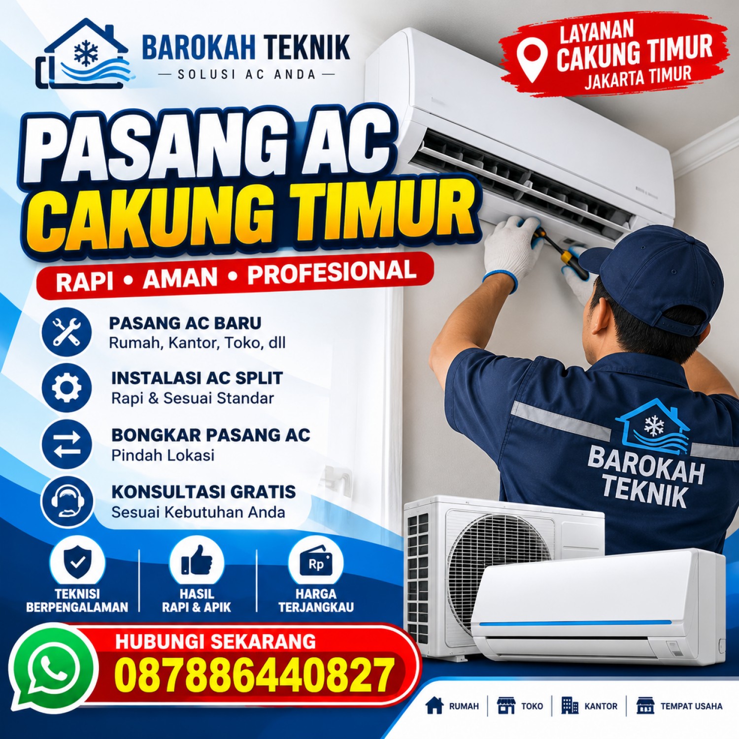 Jasa Pasang AC Cakung Timur