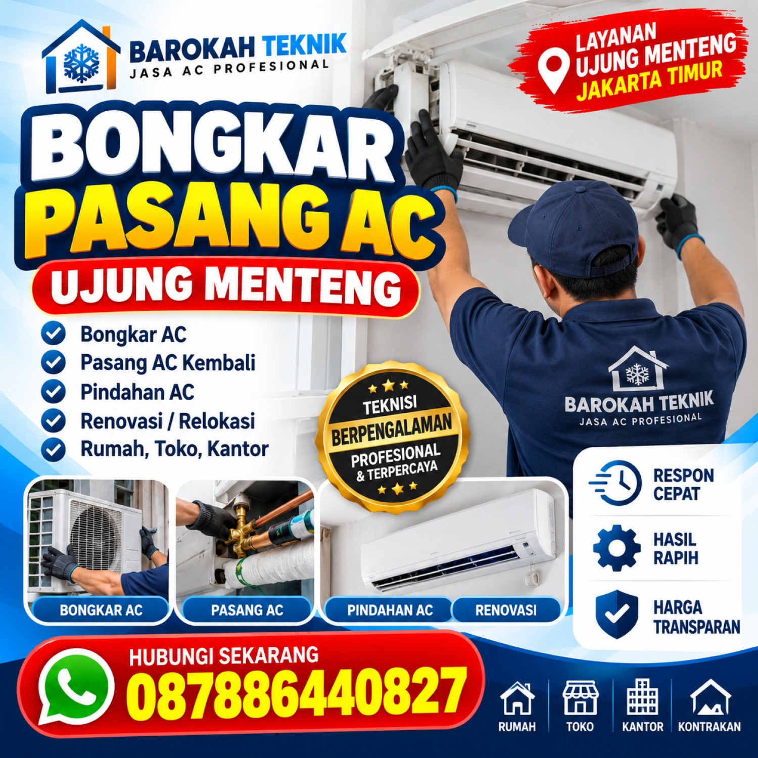 Bongkar Pasang AC Ujung Menteng