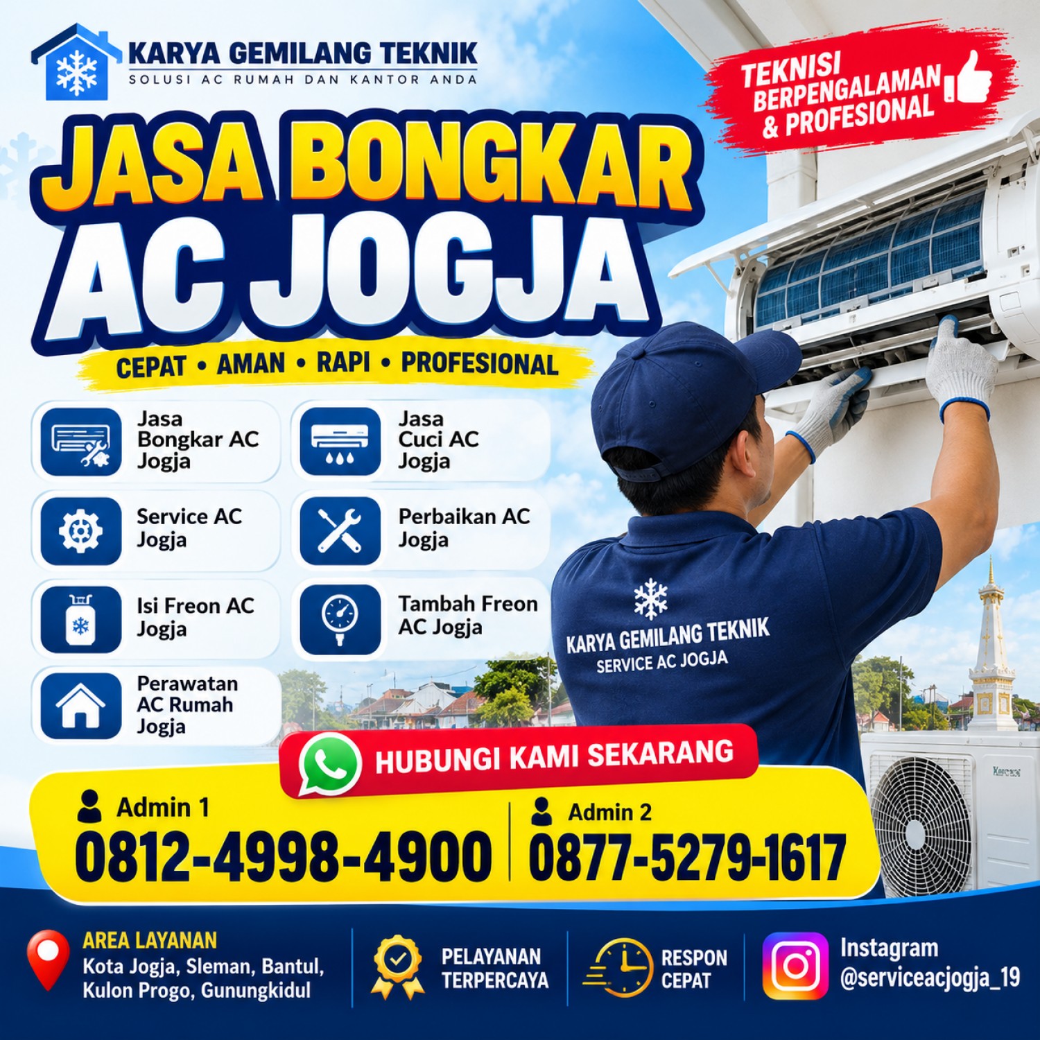 Jasa Bongkar AC Jogja