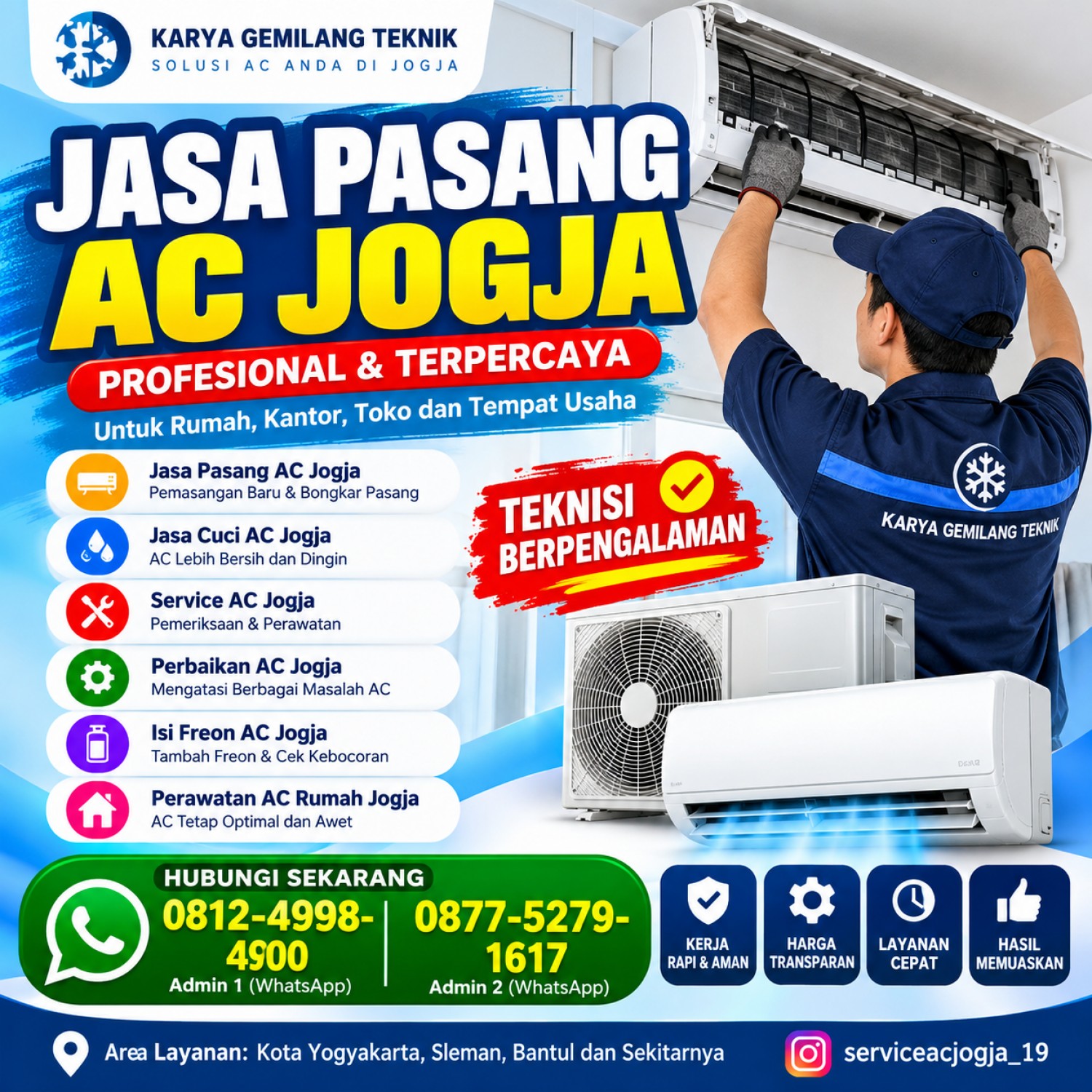 Jasa Pasang AC Jogja