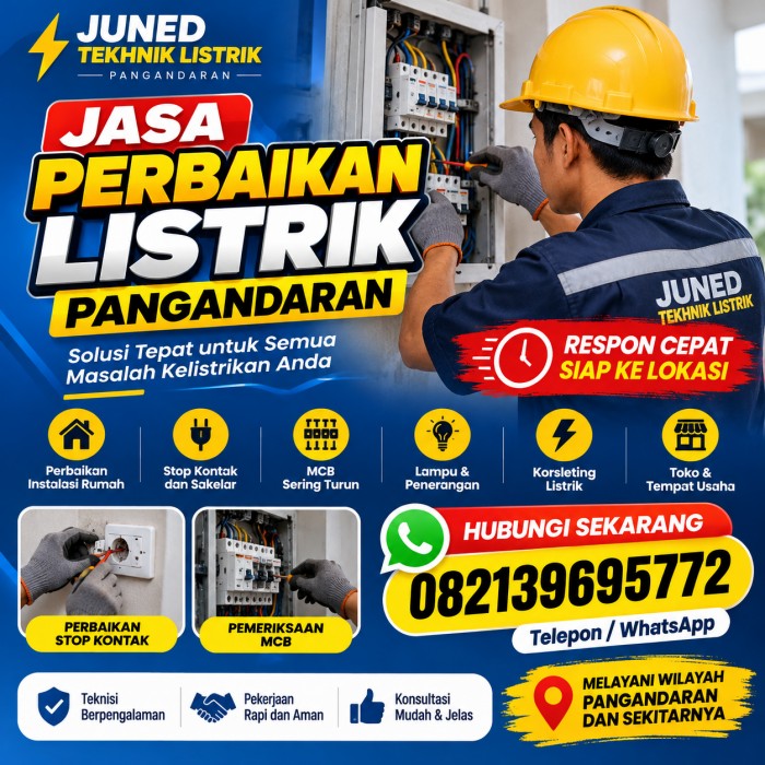 Jasa Perbaikan Listrik Pangandaran