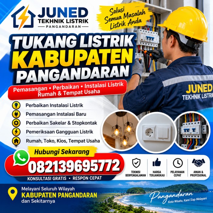 Tukang Listrik Kabupaten Pangandaran