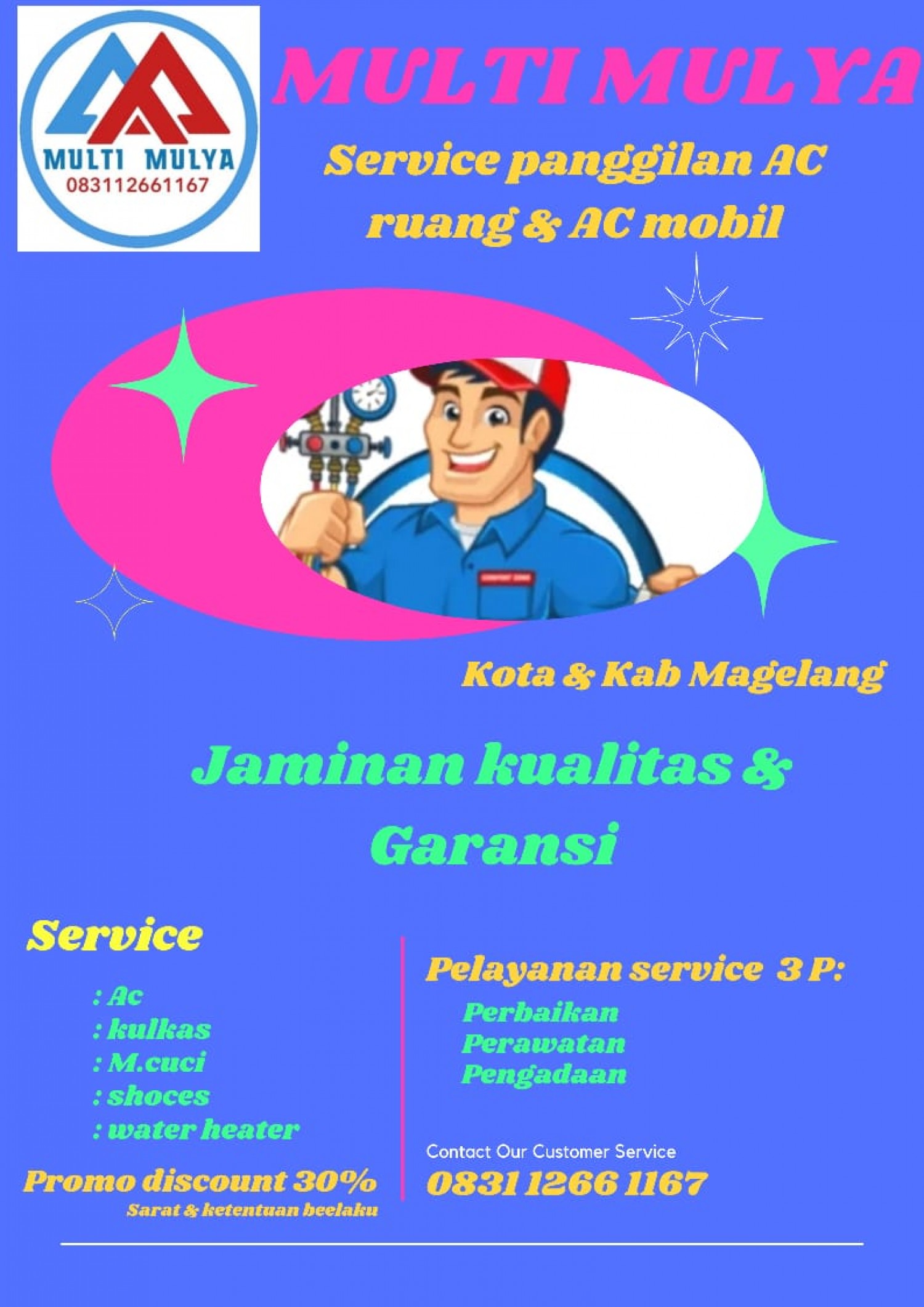 Service AC Borobudur Magelang