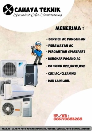 Jasa Service AC Daerah Serang Banten