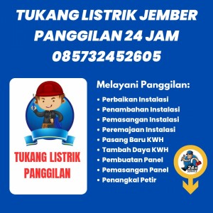 Tukang Listrik Jombang Jember 085732452605