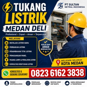 Tukang Listrik Medan Deli