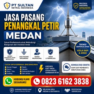 Jasa Pasang Penangkal Petir Rumah Medan