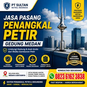 Jasa Pasang Penangkal Petir Gedung Medan