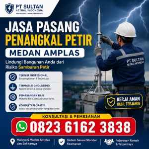 Jasa Pasang Penangkal Petir Medan Amplas