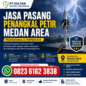 Jasa Pasang Penangkal Petir Medan Area