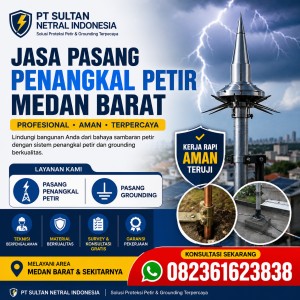 Jasa Pasang Penangkal Petir Medan Barat