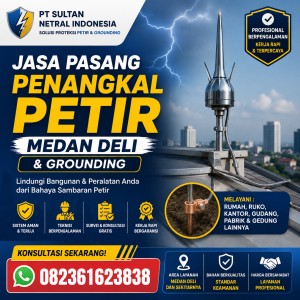 Jasa Pasang Penangkal Petir Medan Deli