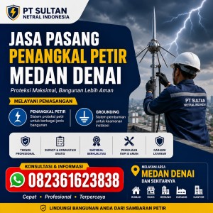 Jasa Pasang Penangkal Petir Medan Denai