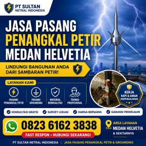 Jasa Pasang Penangkal Petir Medan Helvetia
