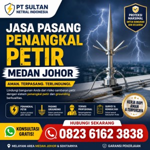 Jasa Pasang Penangkal Petir Medan Johor