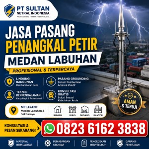 Jasa Pasang Penangkal Petir Medan Labuhan