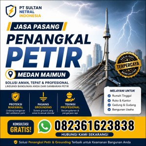 Jasa Pasang Penangkal Petir Medan Maimun