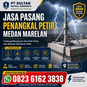 Jasa Pasang Penangkal Petir Medan Marelan