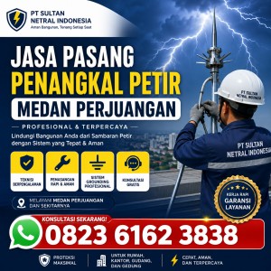 Jasa Pasang Penangkal Petir Medan Perjuangan