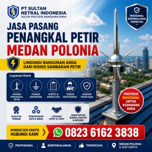 Jasa Pasang Penangkal Petir Medan Polonia